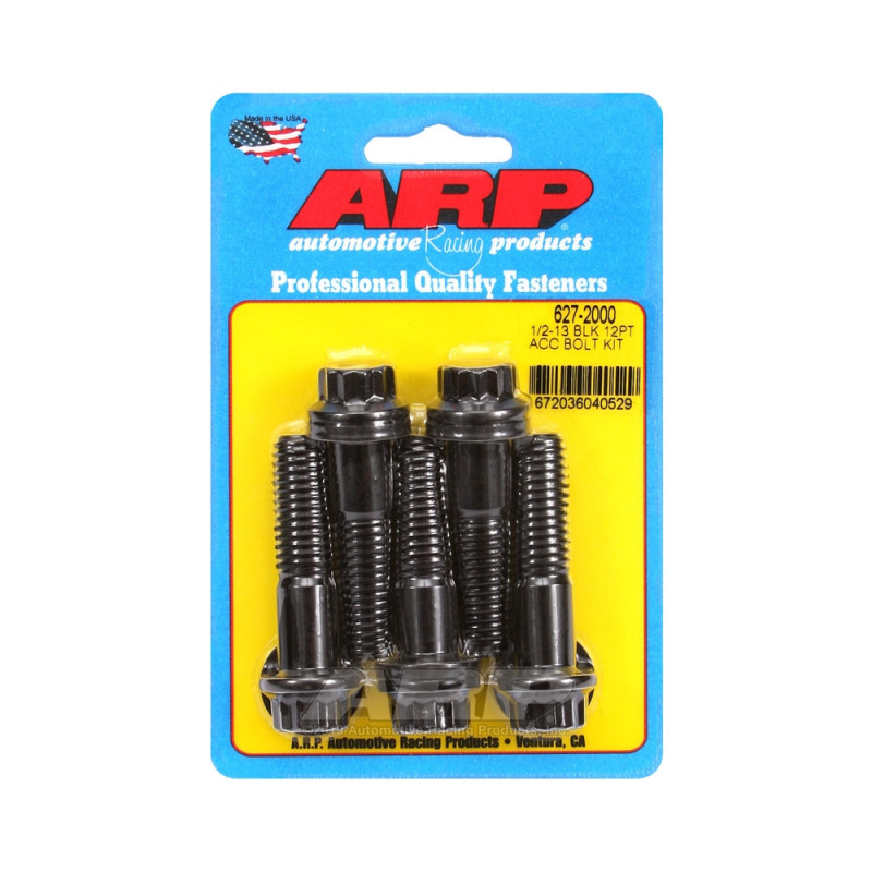 Set de șuruburi și piulițe universale ARP 1/2-13 – Black Oxyde, 12 capete x 5 - ARP-627-2000 - 627-2000 - 3666618192871